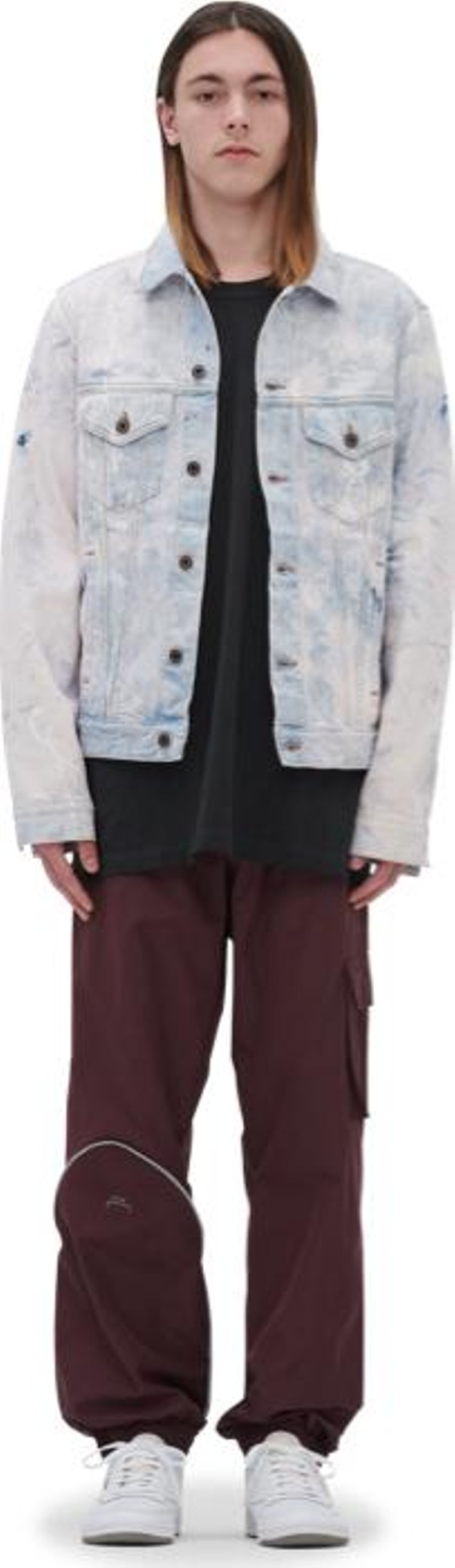 Off White Arrow Slim Jeans Jacket Multi Color