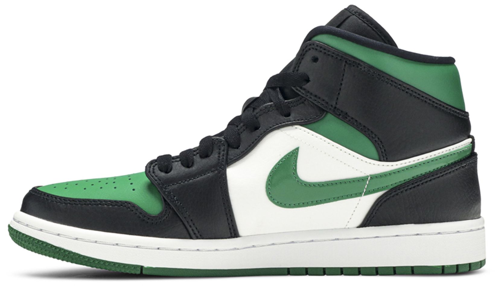 jordan 1 mid pine green toe