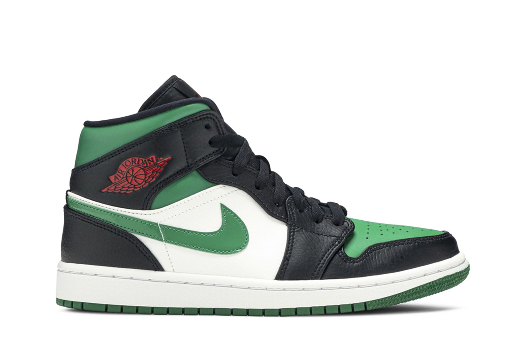 air jordan 1 mid pine green price