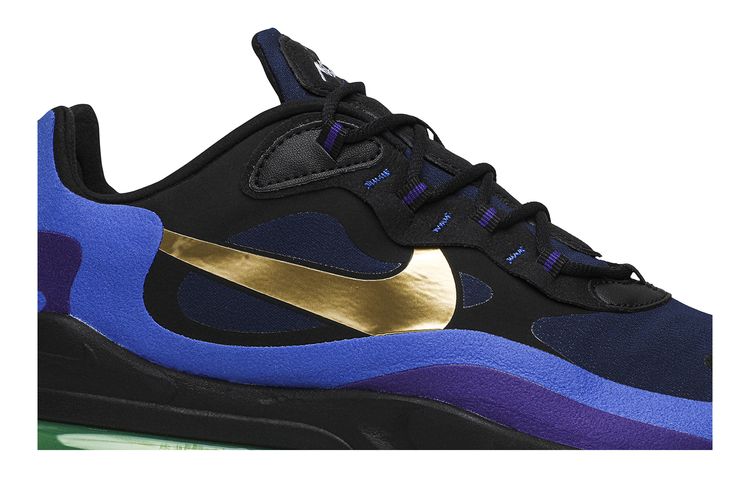 Nike Air Max 270 React Deep Royal Blue Gold AO4971-005 SZ 10.5 Nike Air Max 270 React Deep Royal (Heavy Metal) - Mens Size  main image 4