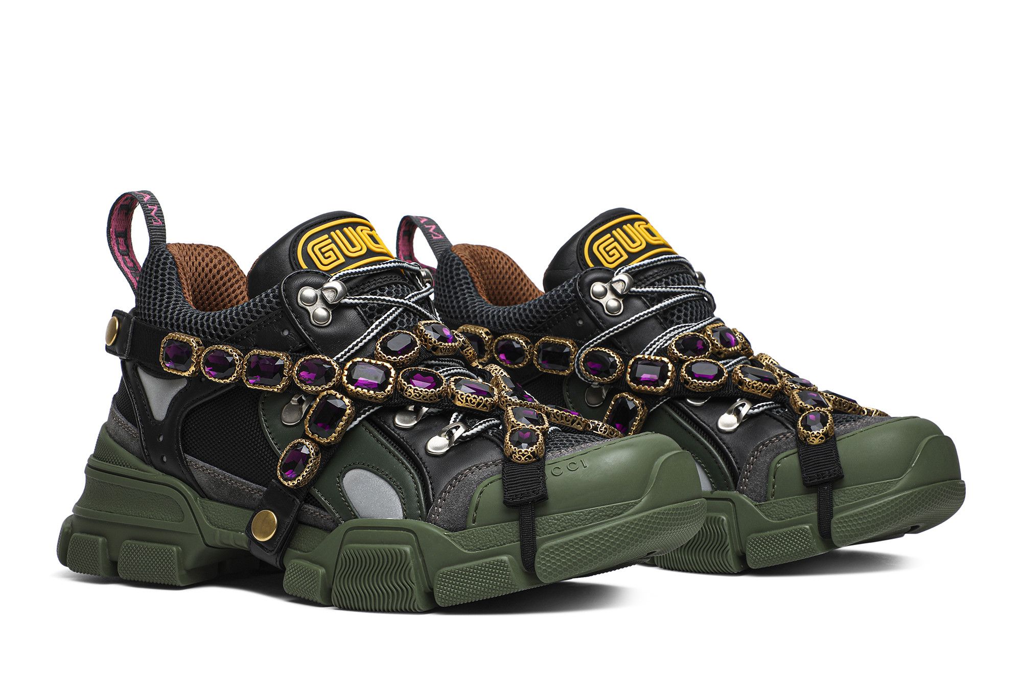 グッチ　ブリクストン　size7.5 ブリクストン〕レザー ホースビット ローファーブラック レザー