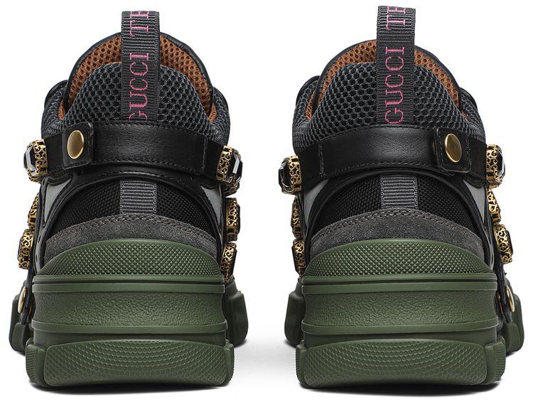 Gucci Wmns Flashtrek Crystals Green