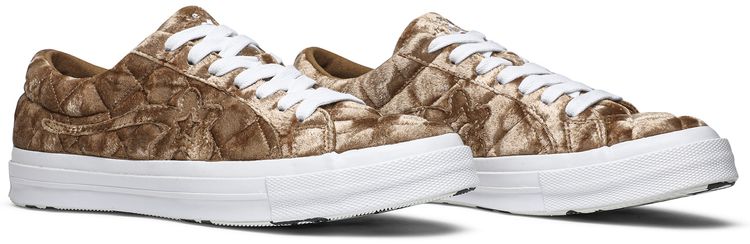 Golf Le Fleur x Converse One Star Quilted Velvet Brown