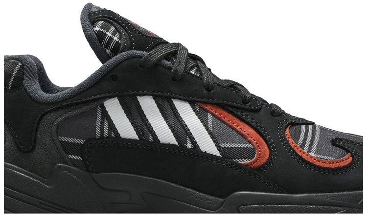 Adidas Yung 1 Orange Plaid