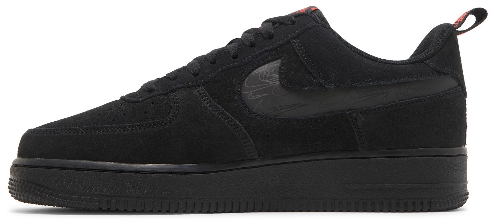Buy Nike Air Force 1 '07 LV8 'Reflective Swoosh - Black Crimson