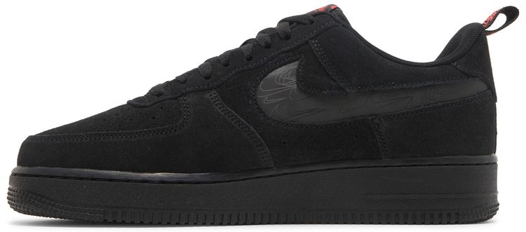 Nike Air Force 1 07 LV8 Reflective Swoosh   Black Crimson