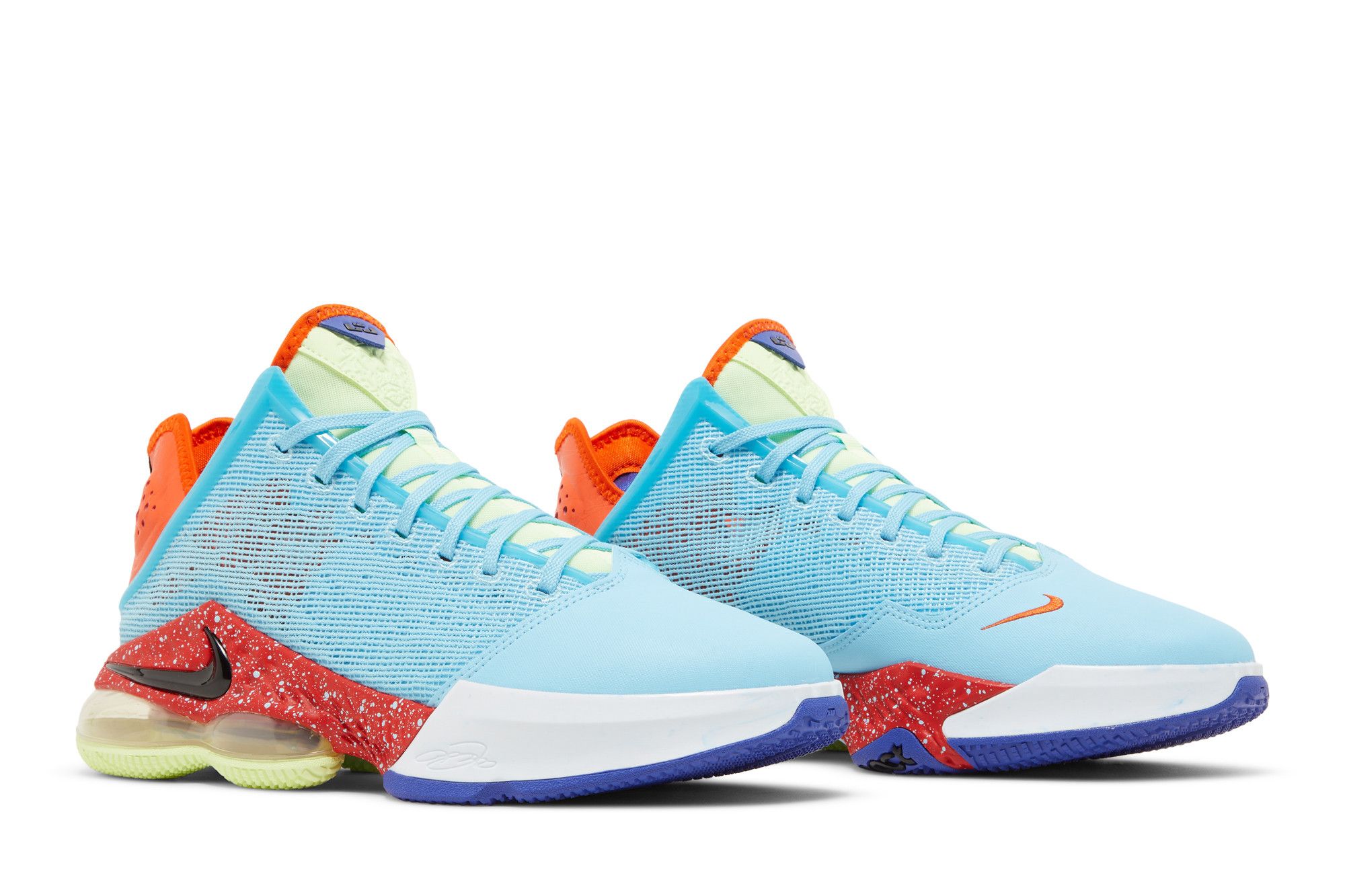 Lebron james shoes blue and orange shop