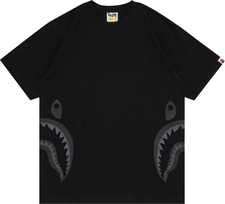 GOAT Exclusive BAPE Side Shark Tee In Black