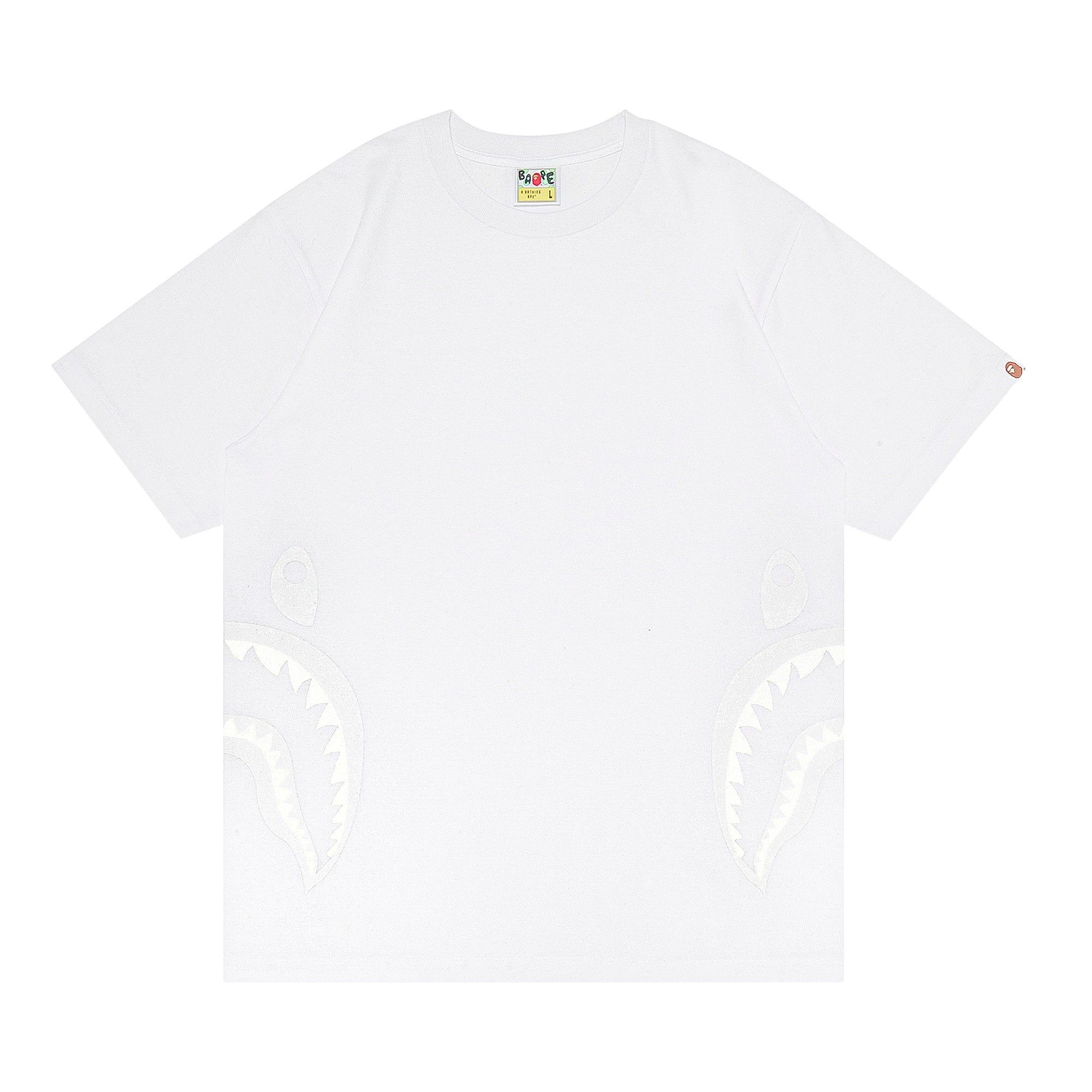 Bape bicolor shark tee sales
