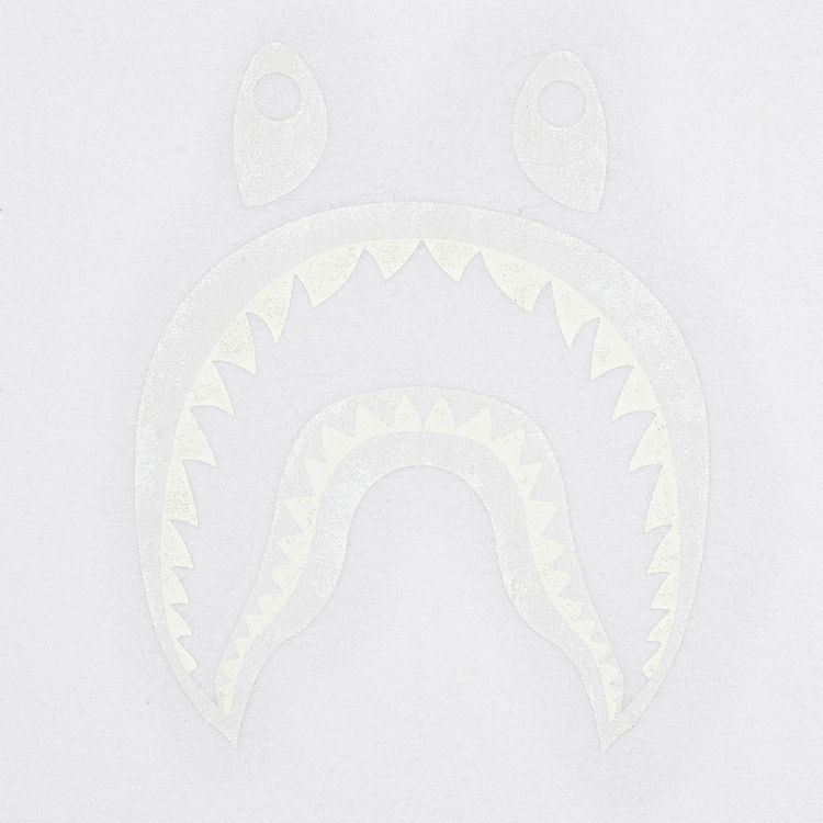 GOAT Exclusive BAPE Side Shark Tee In White