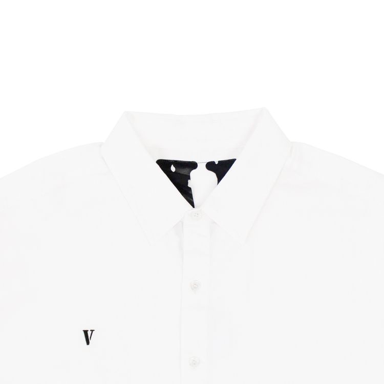 Vlone Short Sleeve Button Up WhiteBlack