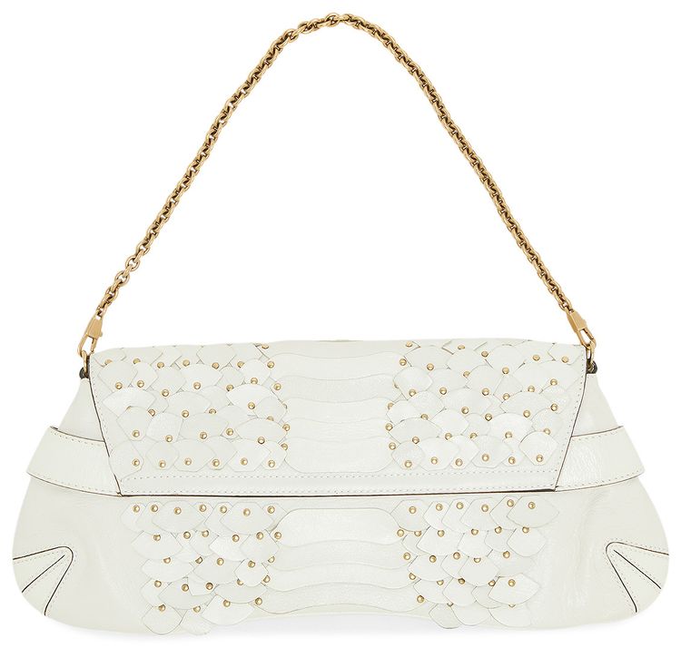 Vintage Gucci x Tom Ford Horsebit 1955 Leather Top Handle Bag Ivory From the Closet of Sita Abellan