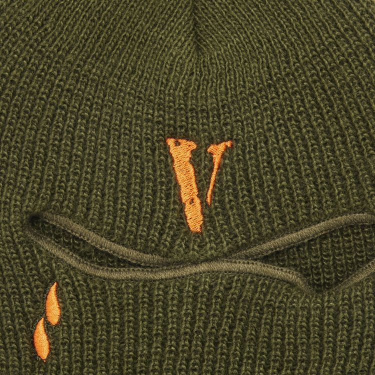 Vlone Balaclava Knit Cap Mask Olive