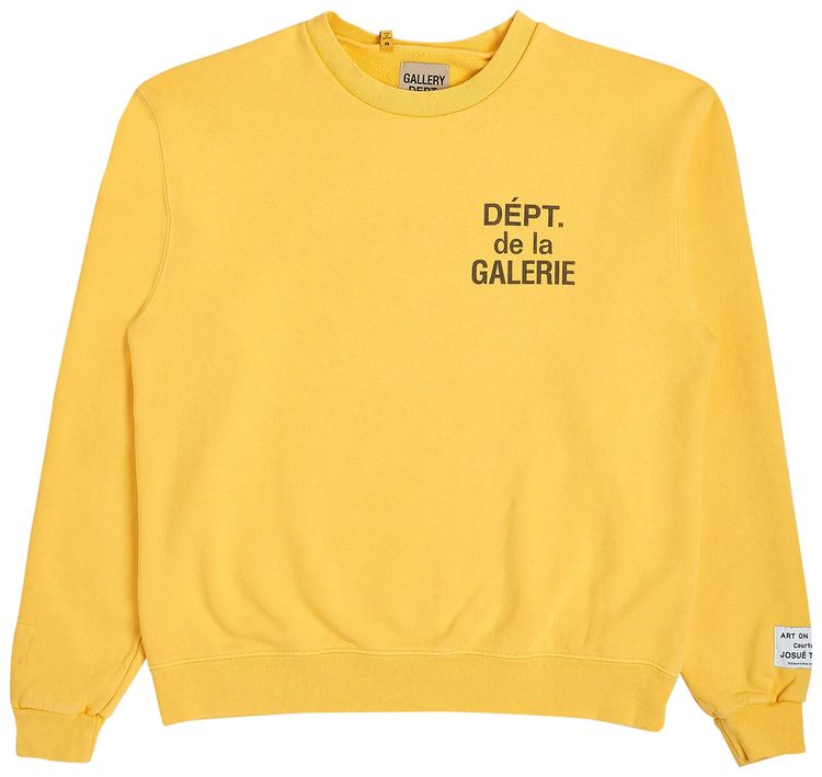 Gallery Dept Art That Kills Reversible Crewneck Sweatshirt Yellow
