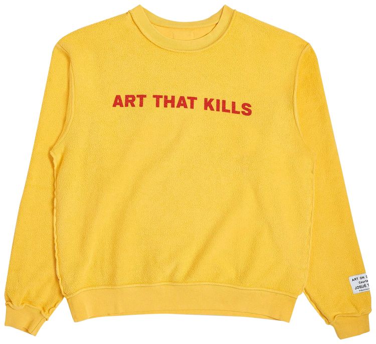 Gallery Dept Art That Kills Reversible Crewneck Sweatshirt Yellow