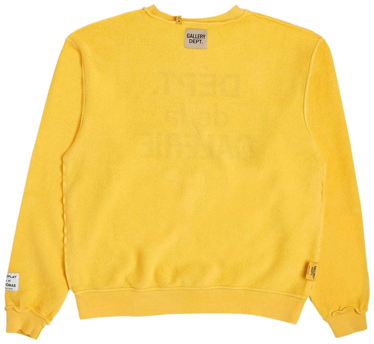 Gallery Dept Art That Kills Reversible Crewneck Sweatshirt Yellow