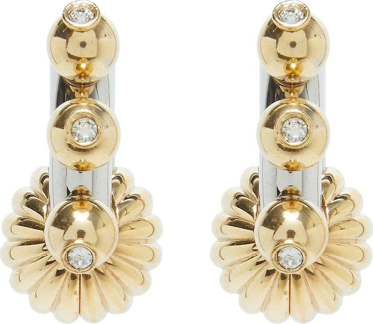 Lanvin Metal Arpege Earrings 'Silver/Gold'