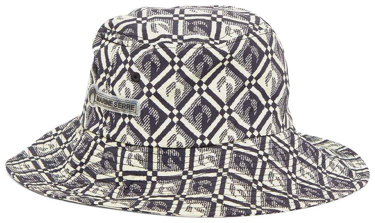Marine Serre Moon Diamant Bucket Hat Black
