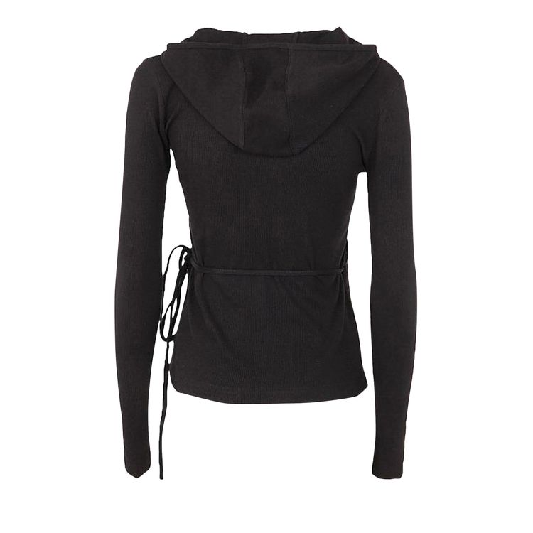 Marine Serre Organic Hoodie Cache Black