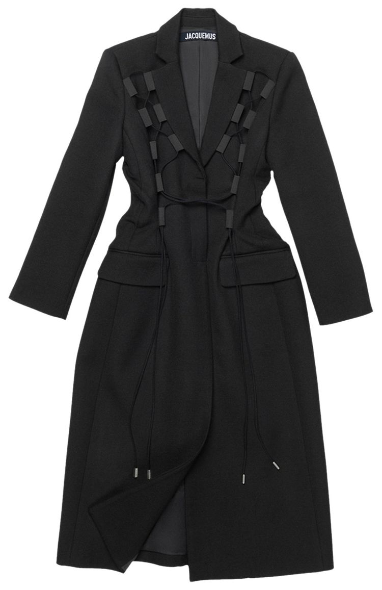 Jacquemus Le Manteau Lacciu Black