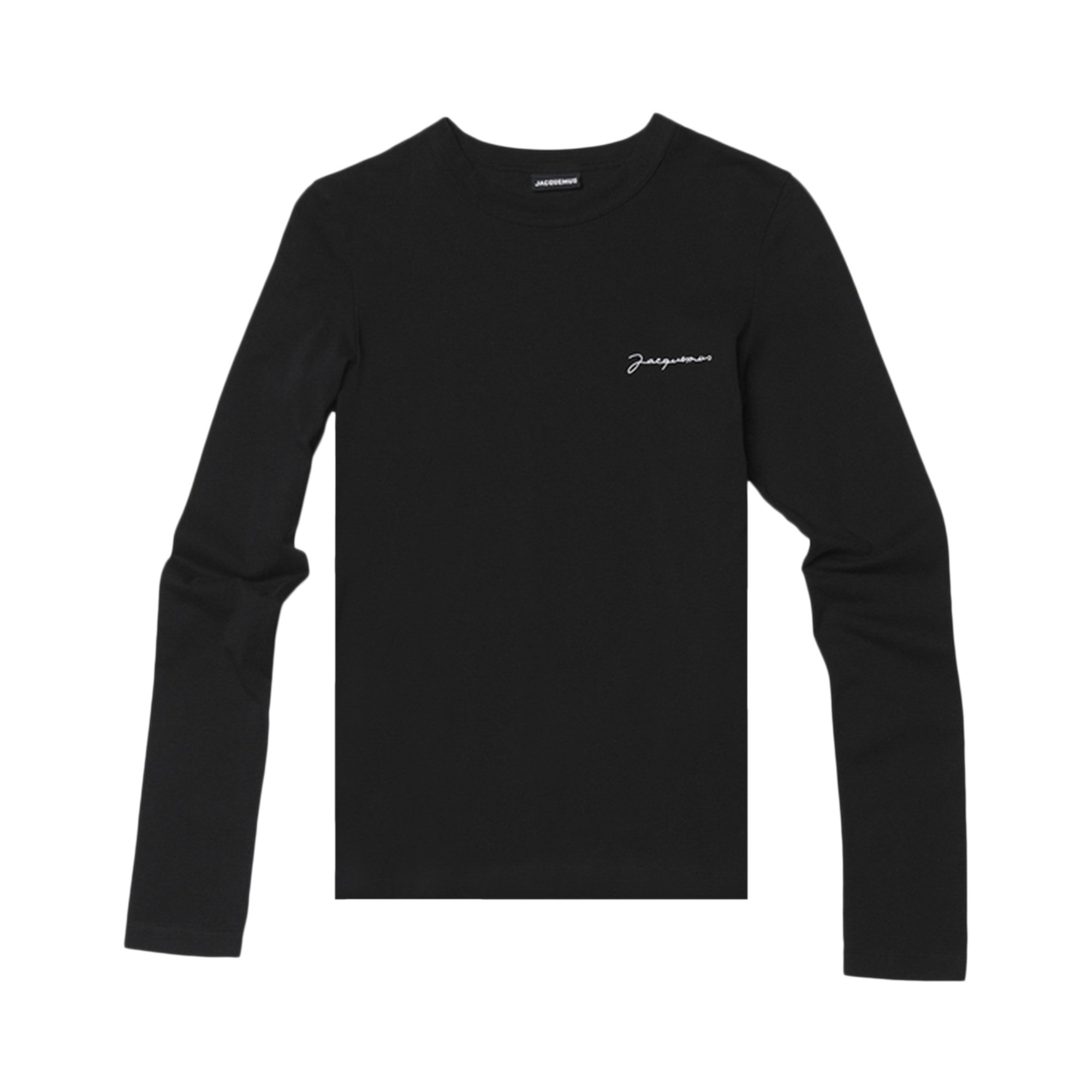 Buy Jacquemus Le T-Shirt Brode Ml 'Black' - 211JS002 2160 990 | GOAT