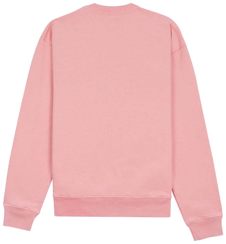 Sporty  Rich Serif Embroidered Crewneck RoseWhite