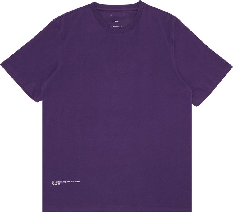 OAMC Knitted Bloom T Shirt Aubergine