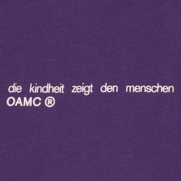 OAMC Knitted Bloom T Shirt Aubergine