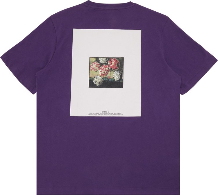 OAMC Knitted Bloom T Shirt Aubergine