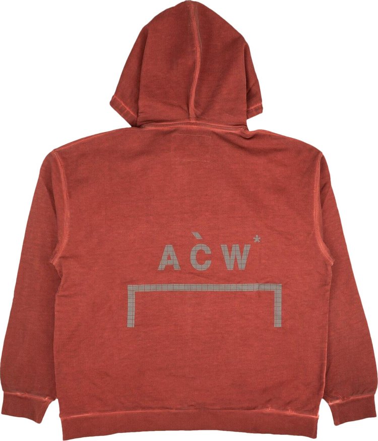 A Cold Wall Classic Flat Overlock Hoodie Dark Rust