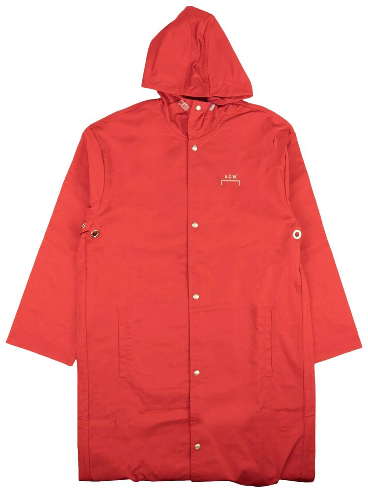 A Cold Wall Rubberised Coat Red