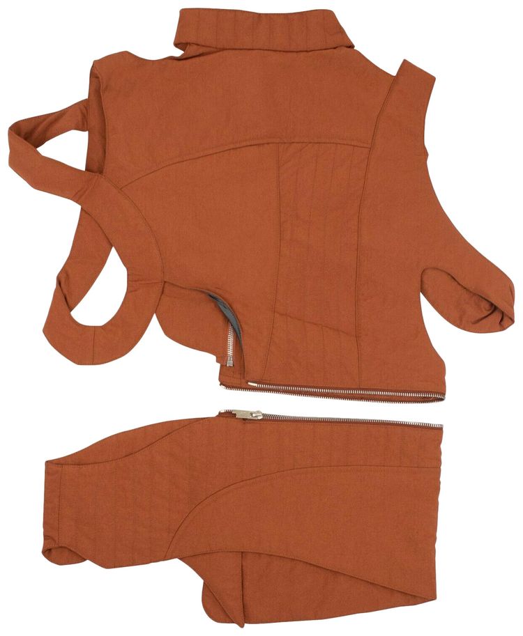 A Cold Wall Cut Out Padded Gilet Rust