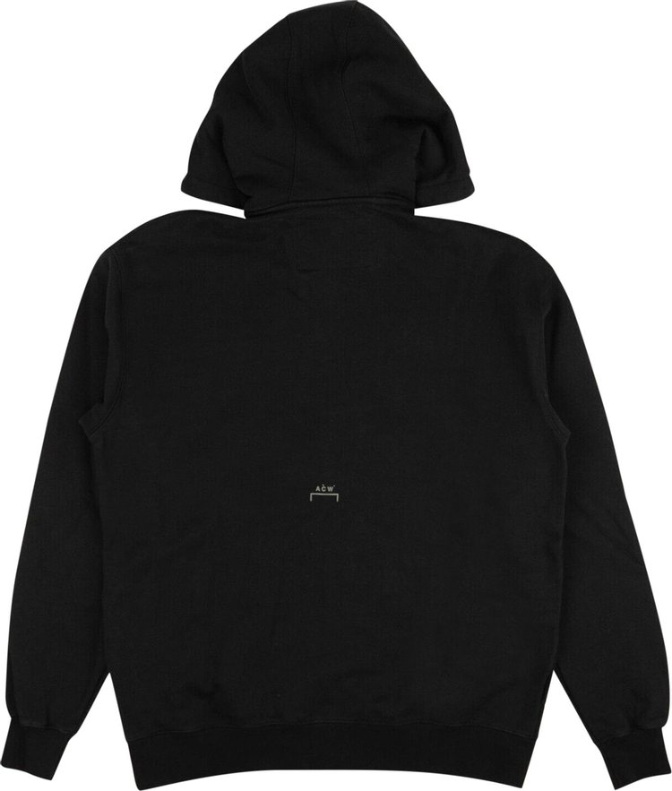 A Cold Wall Logo Zip Hoodie Black