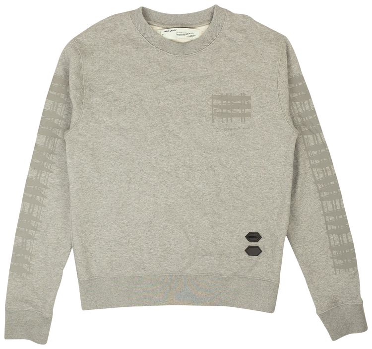 Off White Crewneck Sweatshirt Grey