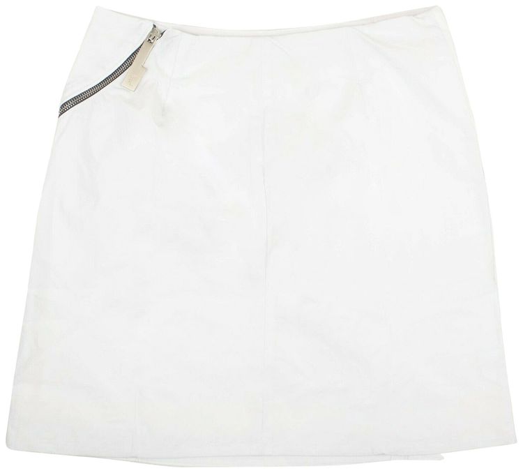 A Cold Wall Zipper Mini Skirt White