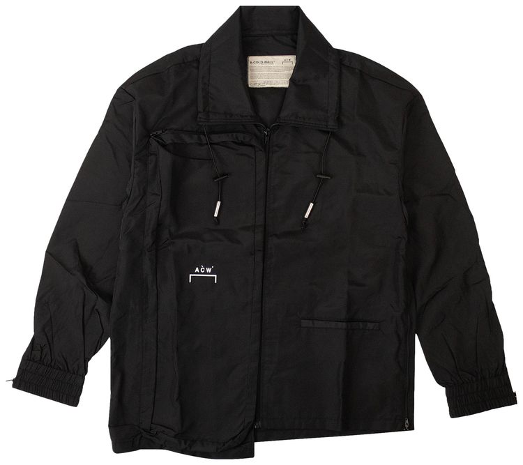 A Cold Wall Logo Windbreaker Jacket Black