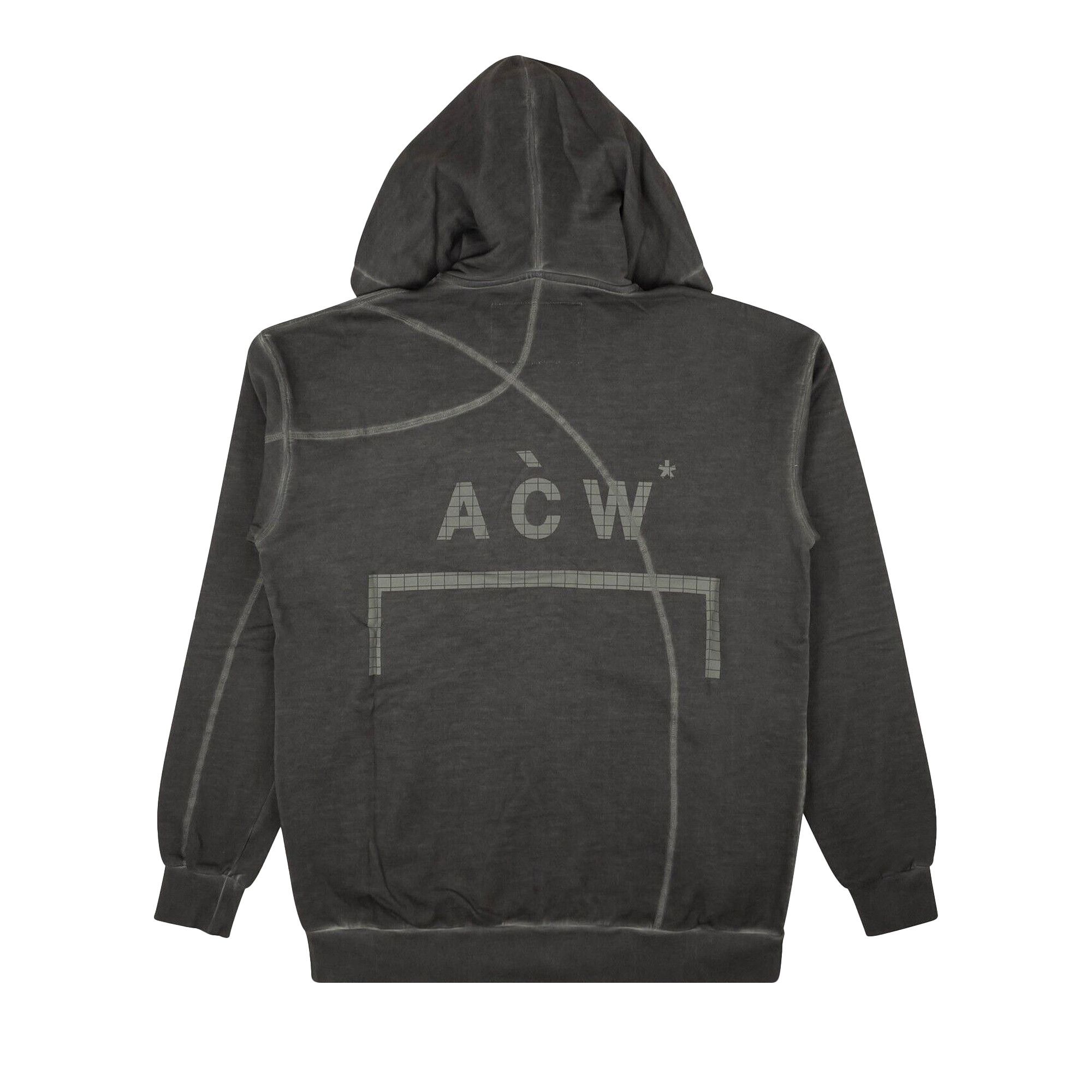 Size s A Cold Wall Faded Zip Up Logo Hoodie Grey