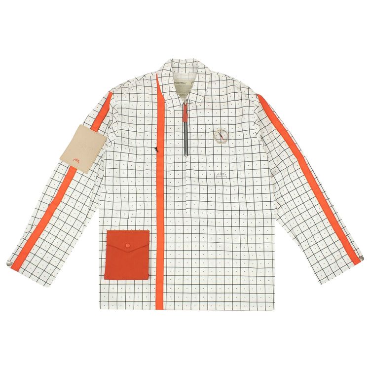 A Cold Wall Stripe Collar Shirt White