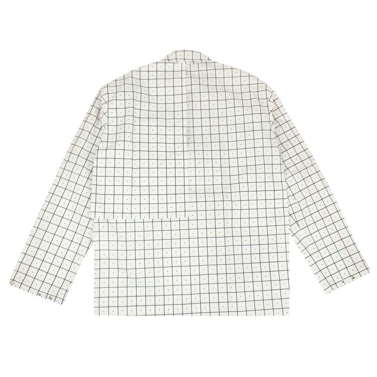 A Cold Wall Stripe Collar Shirt White