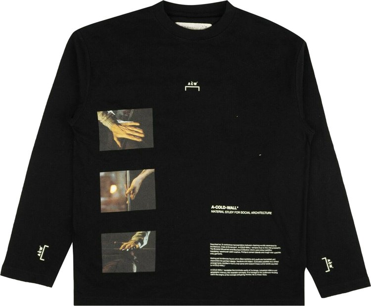 A-Cold-Wall* Hands Long-Sleeve Graphic T-Shirt 'Black'