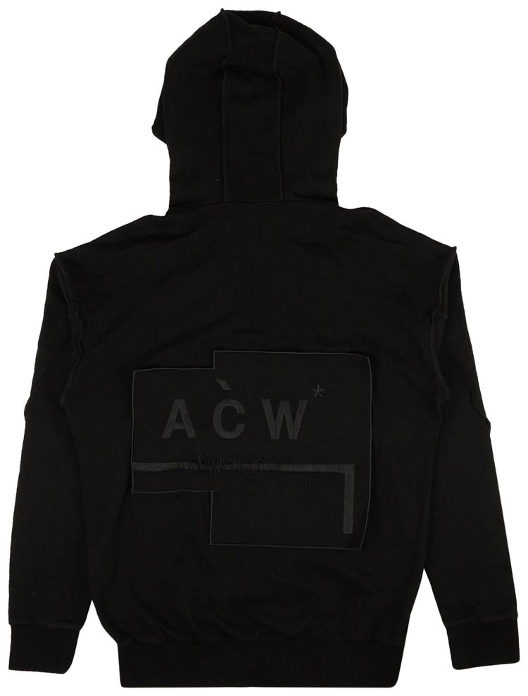 A Cold Wall Velcro Logo Patch Hoodie Black