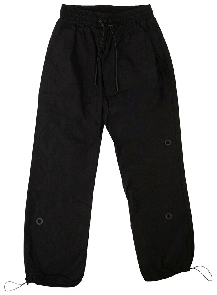 A Cold Wall Drawstring Teared Effect Track Pant Black
