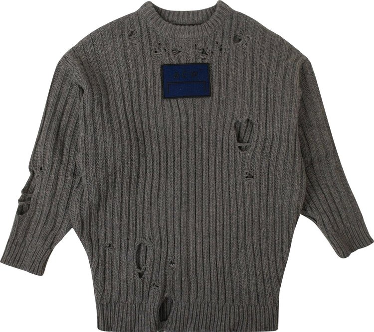 Buy A-Cold-Wall* Sweater With Ripped Detail 'Slate Grey' - CWY115 SLAT ...