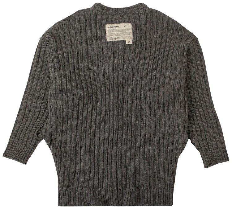 A Cold Wall Sweater With Ripped Detail Slate Grey