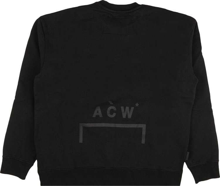 A Cold Wall Logo Crewneck Sweatshirt Black