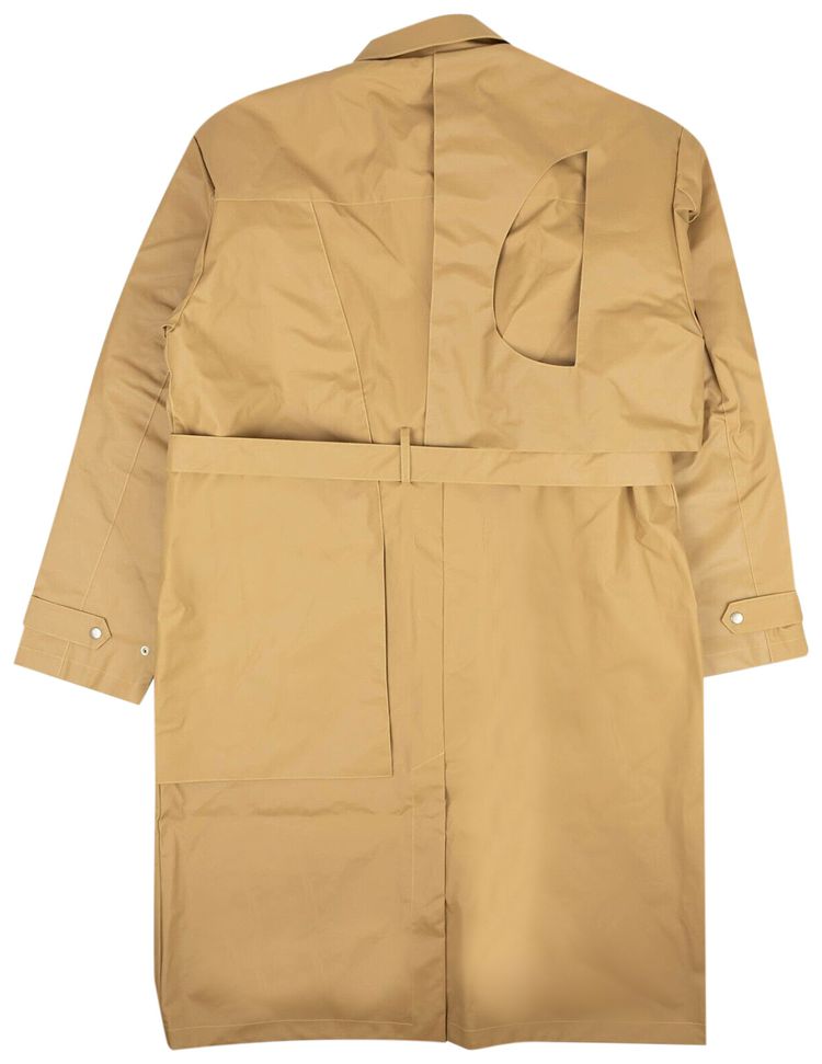A Cold Wall Rubberized Trench Coat Tan