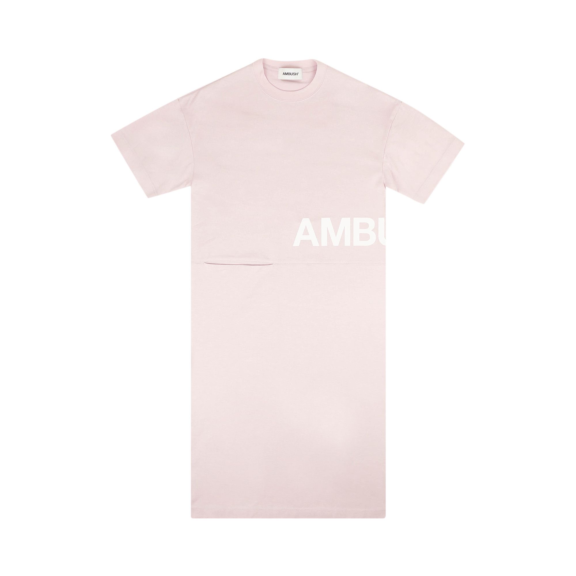 Tシャツ・カットソー AMBUSH SS20 ROUND NECK DRESS (12112059_PINK) Buy Ambush Midi Pocket T-Shirt Dress 'Pink' - 12112059 0