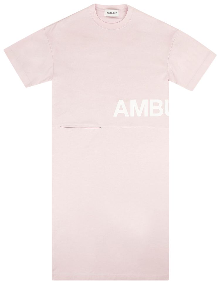 Ambush Midi Pocket T-Shirt Dress 'Pink'