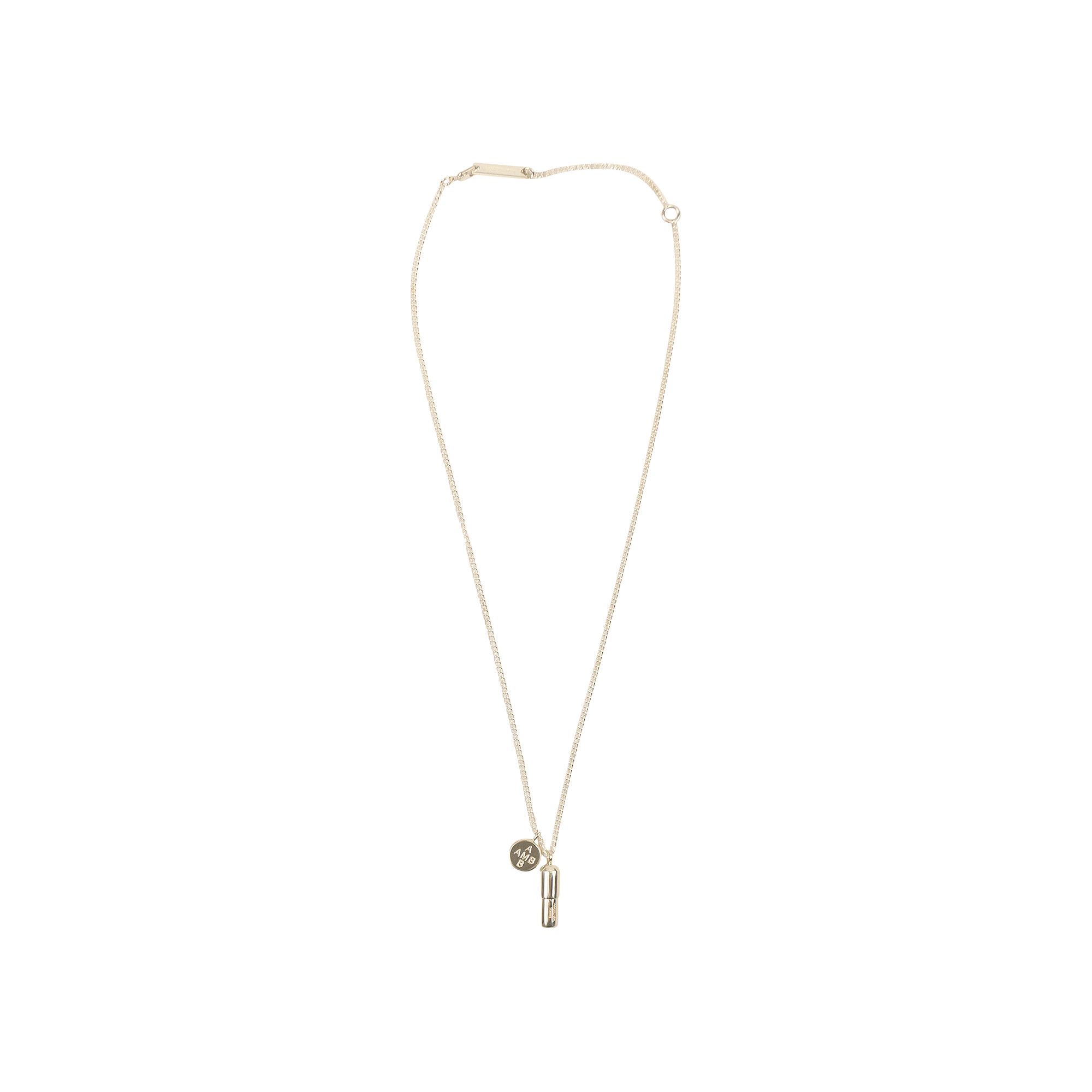 Buy Ambush Metal Pill Charm Necklace Silver 12111394 0 SILV GOAT
