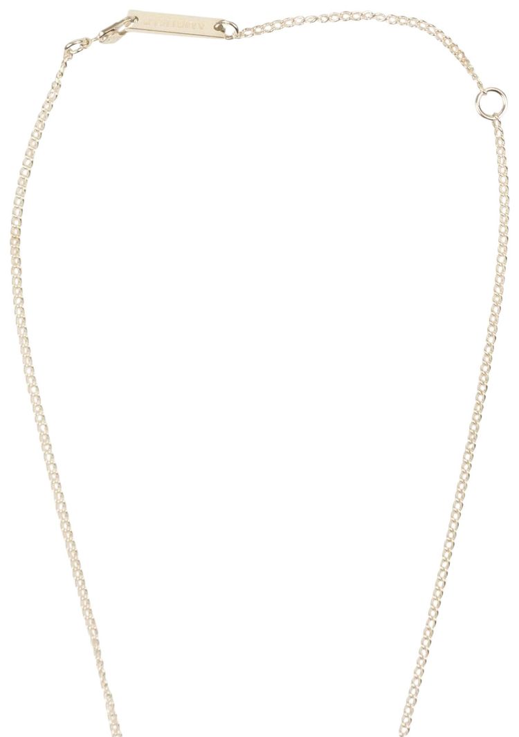 Ambush Metal Pill Charm Necklace Silver